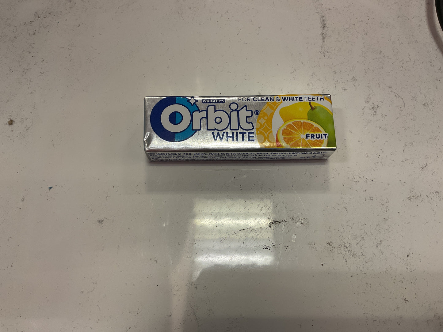 Orbit white sugar free
