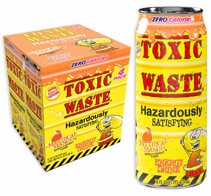 TOXIC WASTE ENERGY DRINK - MYTHICAL MANGO (S/F) (6/4PK)