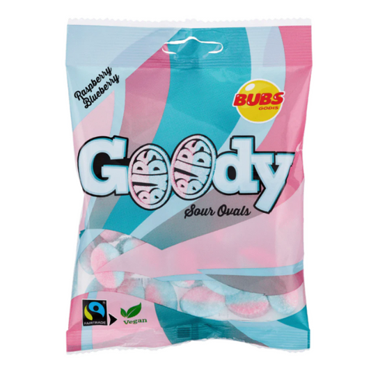 Bubs Goody Raspberry Blueberry Sour Ovals