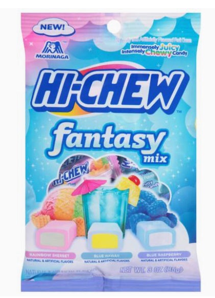 HI-CHEW PEG BAG - FANTASY MIX (RNBOW SHER BLUE HAW BLU RAS)