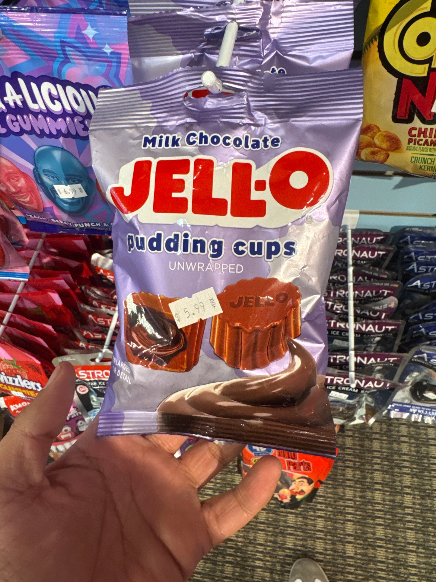 Jello pudding cups unwrapped