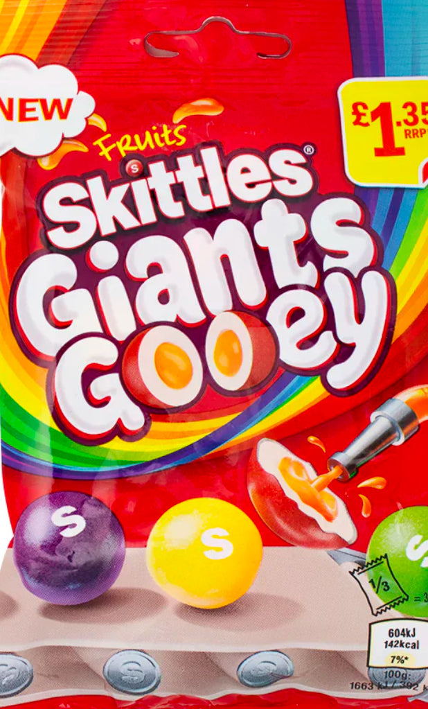 Skittles Giants Gooey 109g - UK