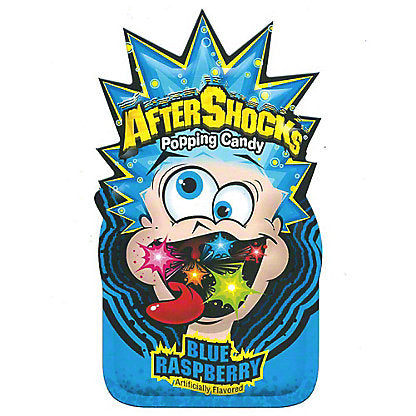 After shocks blue raspberry popping candy