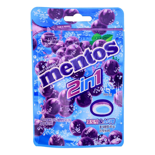 Mentos 2in1 Grape Flavor