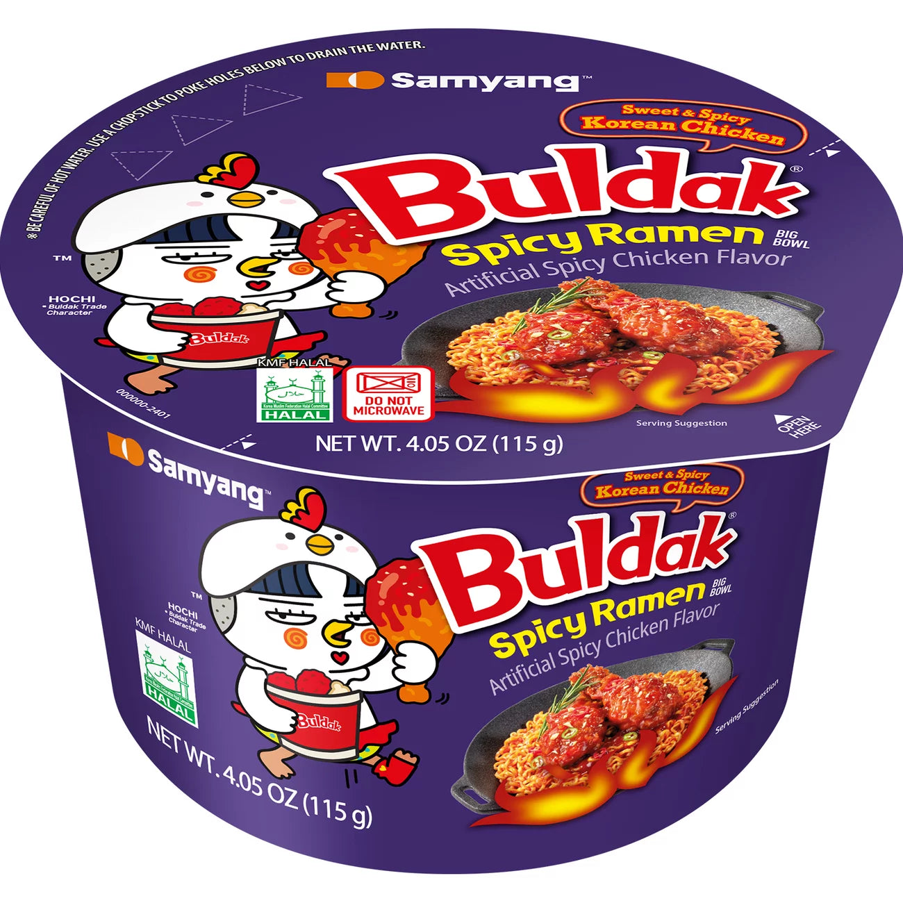 Sweet & Spicy Korean Chicken Buldak Ramen Big Bowl