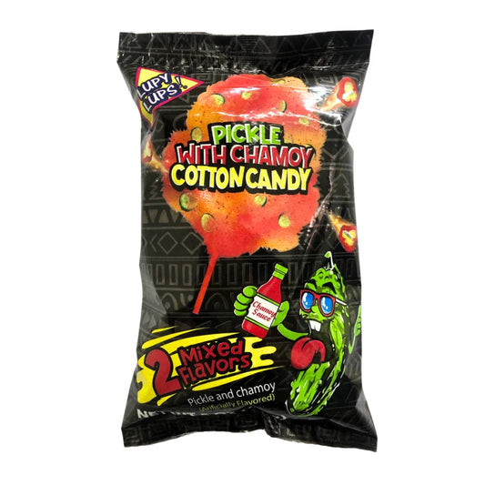 Lupy Lups! Pickle With Chamoy Cotton Candy