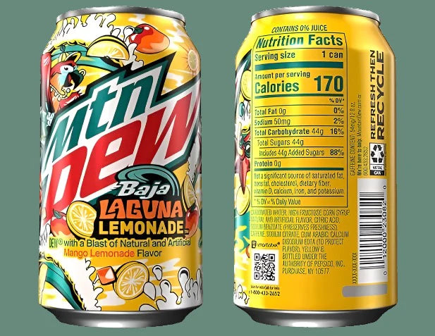 Mountain Dew Baja laguvna lemonade