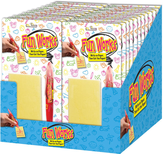 Fun works write on paper then eat the paper