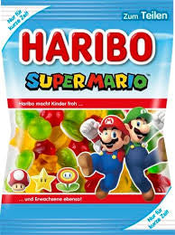 Haribo Super Mario Veggie (Vegetarian) Gummy Candy 175g