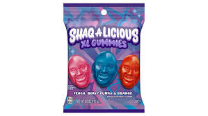 SHAQ-A-LICIOUS SOUR GUMMIES PEG BAG (PNAPPL,MIX BRRY,WTRMLN)