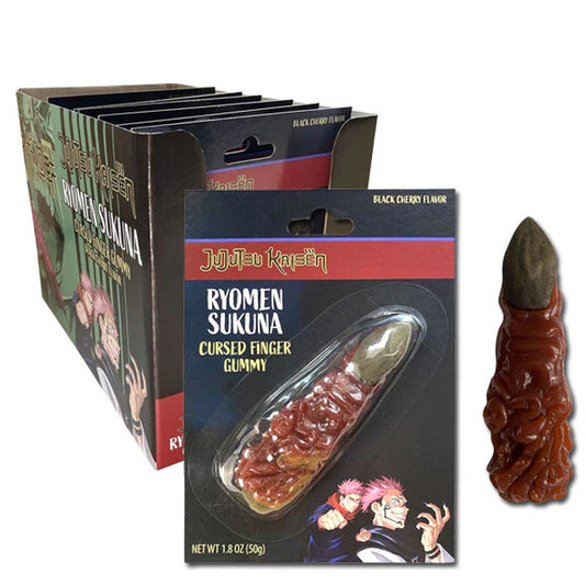 JuJuTsu Kaisen Ryomen Sukuna Cursed Finger Gummy Black Cherry Flavor