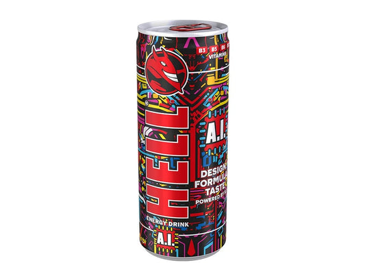 HELL A.I. Energy Drink.