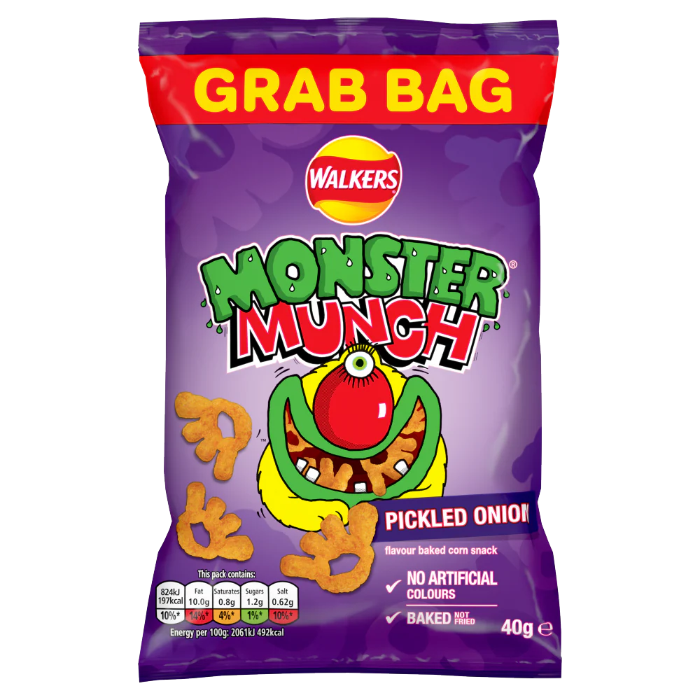 Walkers Pickled Onion Monster Munch 40g