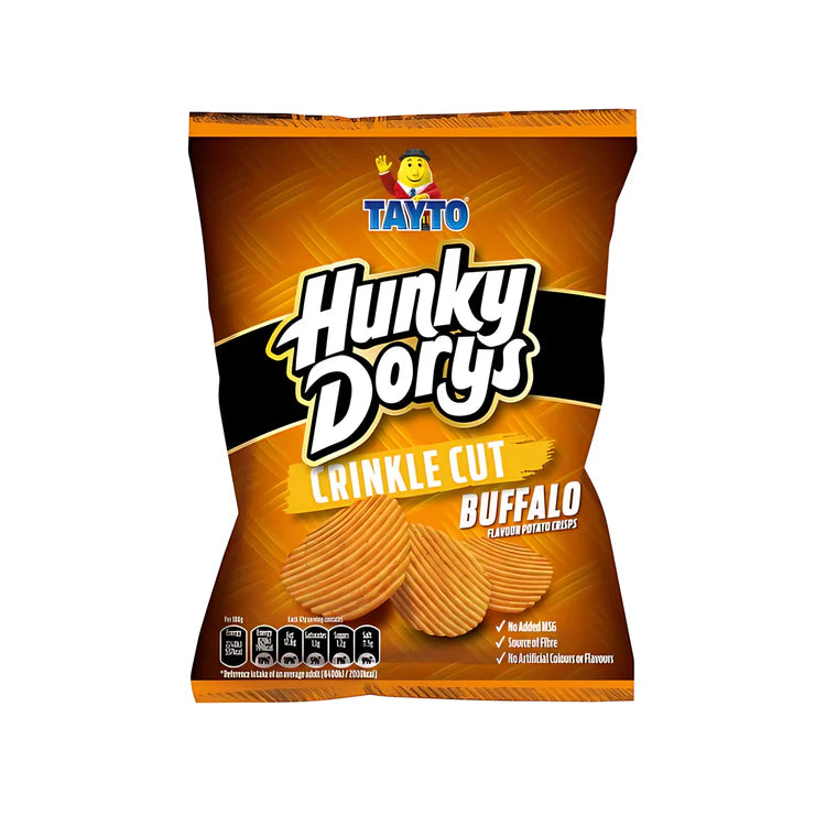 Tayto Hunky Dorys Crinkle Cut Buffalo Flavour Potato Crisps