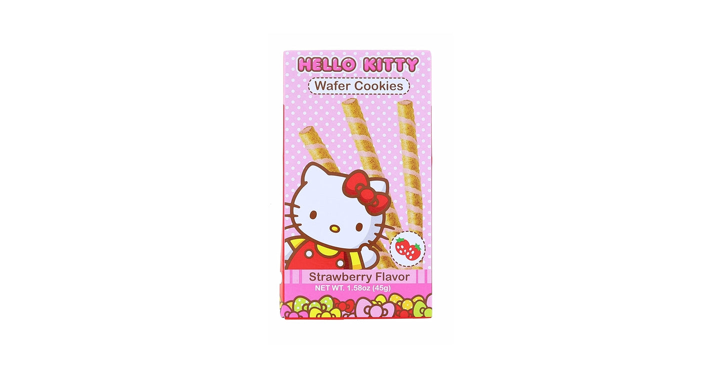 Hello Kitty Strawberry Flavor Wafer Cookies