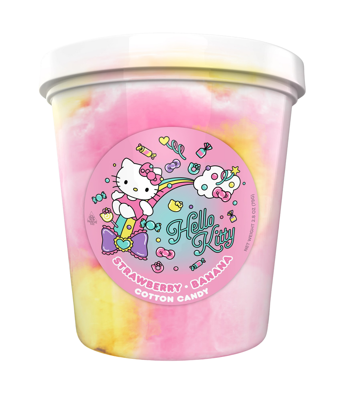 Hello Kitty Strawberry Banana Cotton Candy