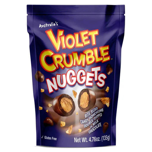 Violet Crumble Milk Chocolate Nuggets or Violet Crumble Bite-Sized Honeycomb Candy