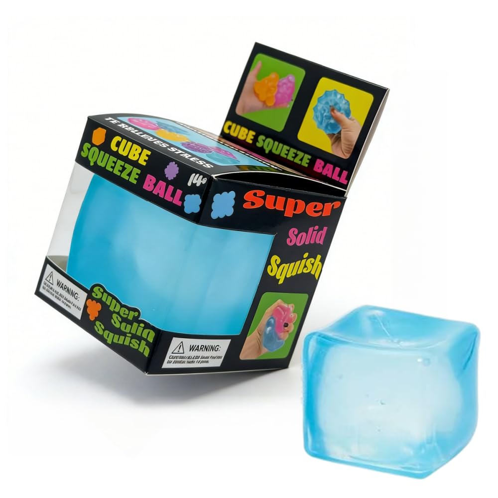 Cube Squeeze Ball: Super Solid Squish.