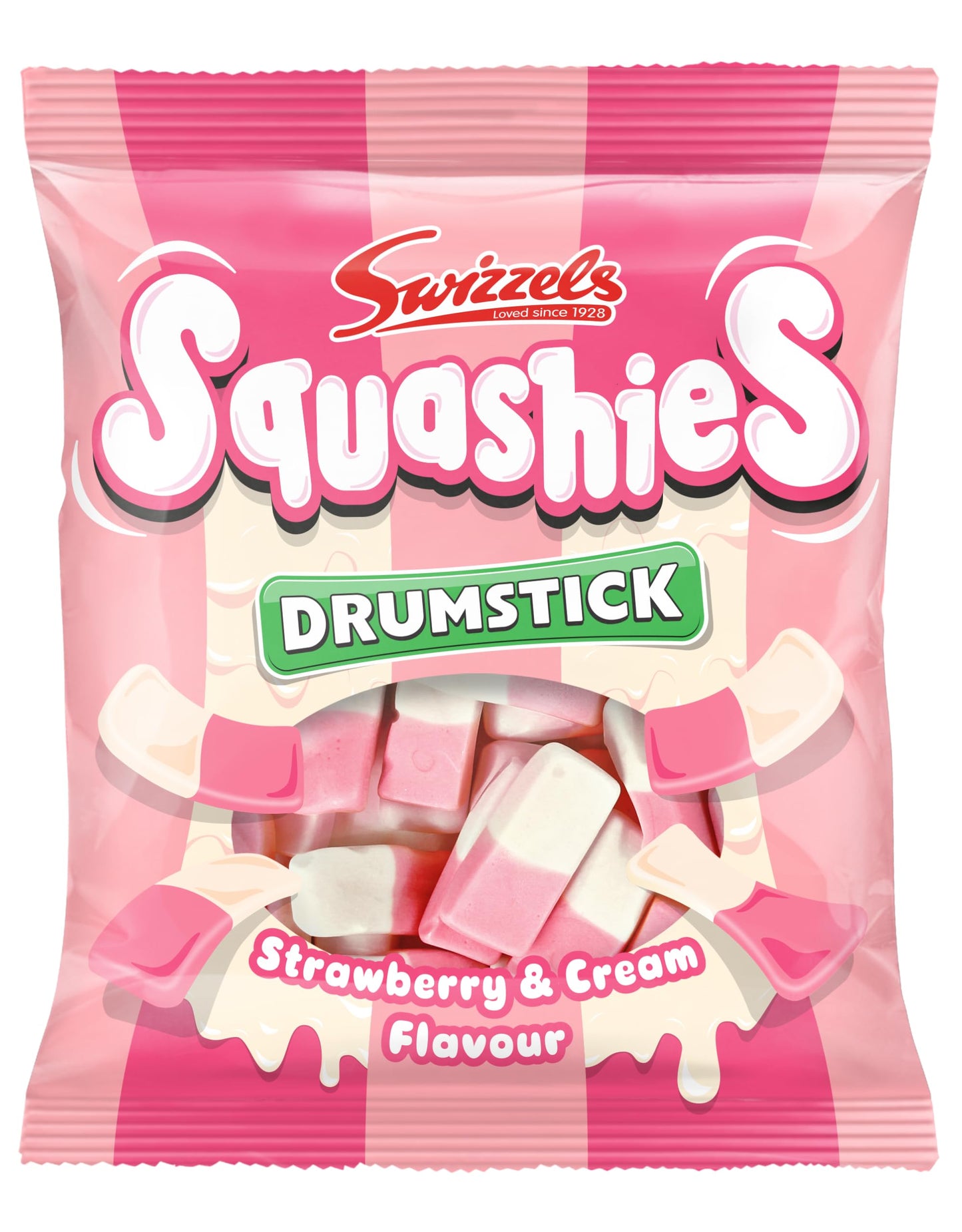 Swizzels Squashies Drumstick Strawberry & Cream Flavour