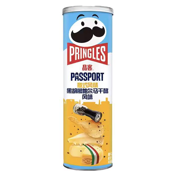 Pringles Passport Black Pepper and Parmesan
