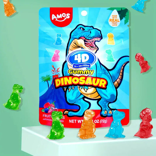 AMOS 4D Gummy Dinosaur 7OZ