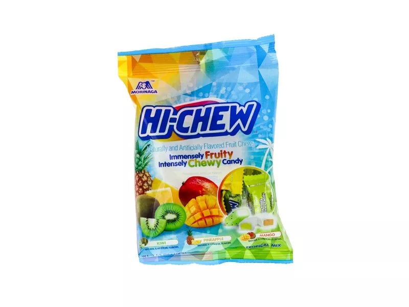HI-CHEW PEG BAG - TROPICAL MIX (KIWI PINEAPPLE MANGO)