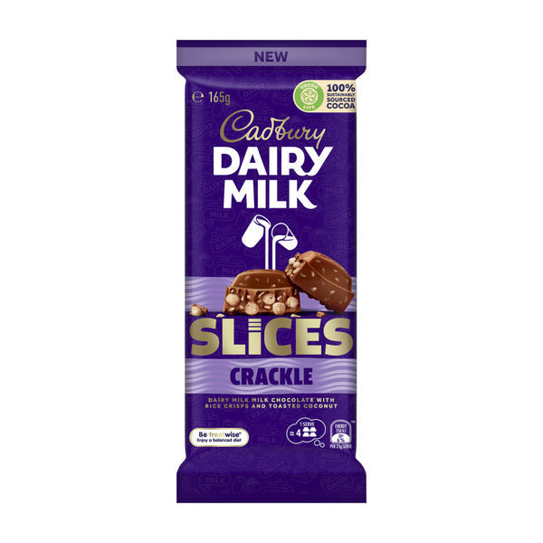 Cadbury Dairy Milk slices CRACKLE