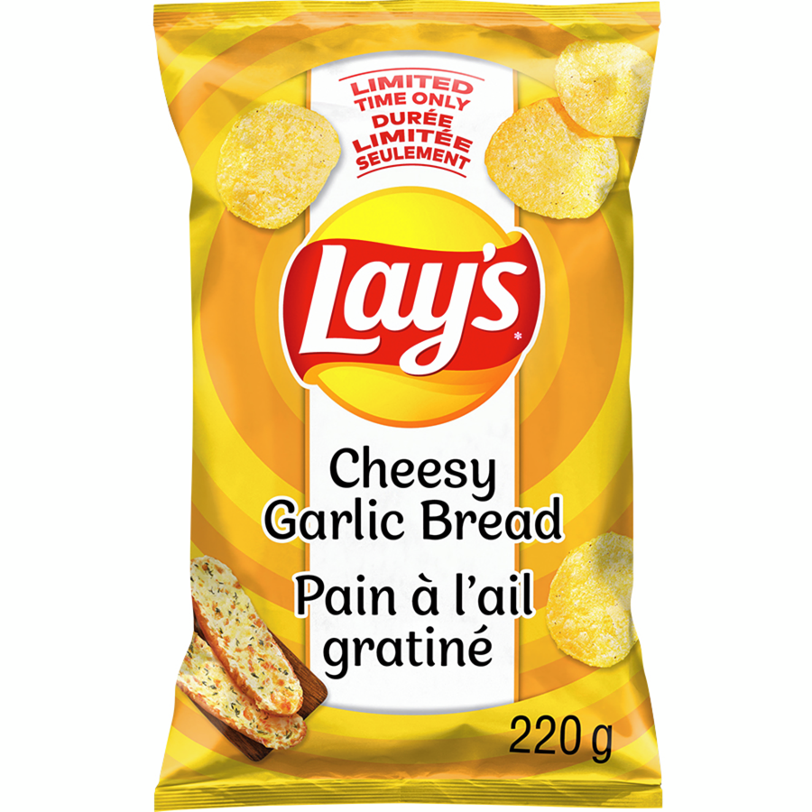 Lays Cheesy garlic bread