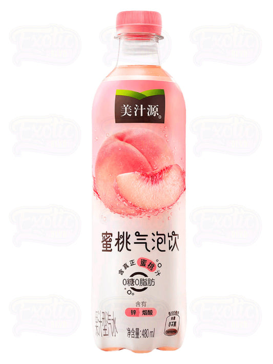 Minute made peach sparkling water zero sugar