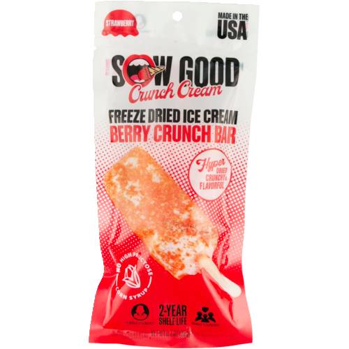 Sow Good freeze dried ice cream berry crunch bar