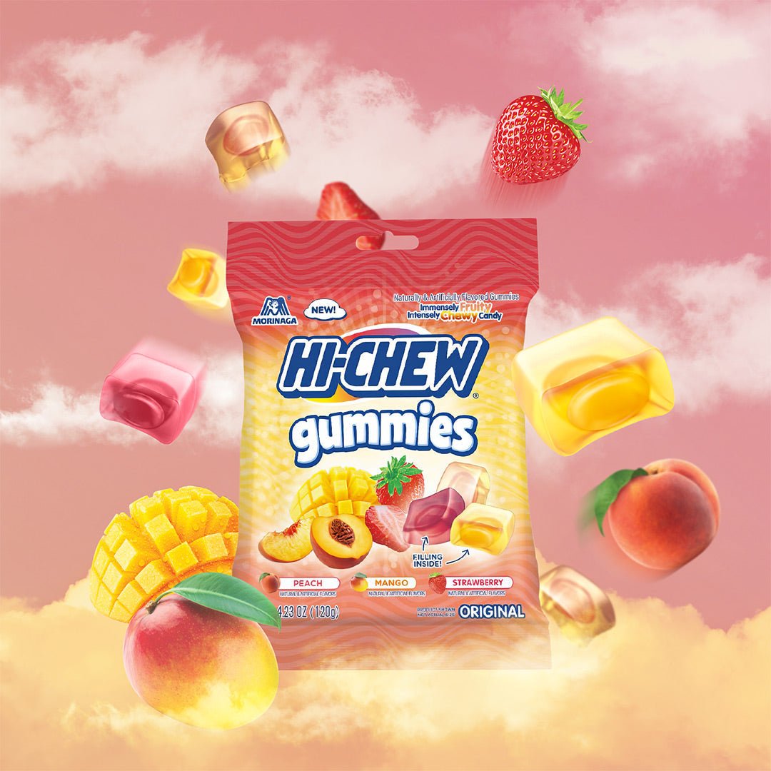 HI-CHEW PEG BAG-SOUR ORIGINAL GUMMIES-GRN APPL,PNAPPL,WTRMLN