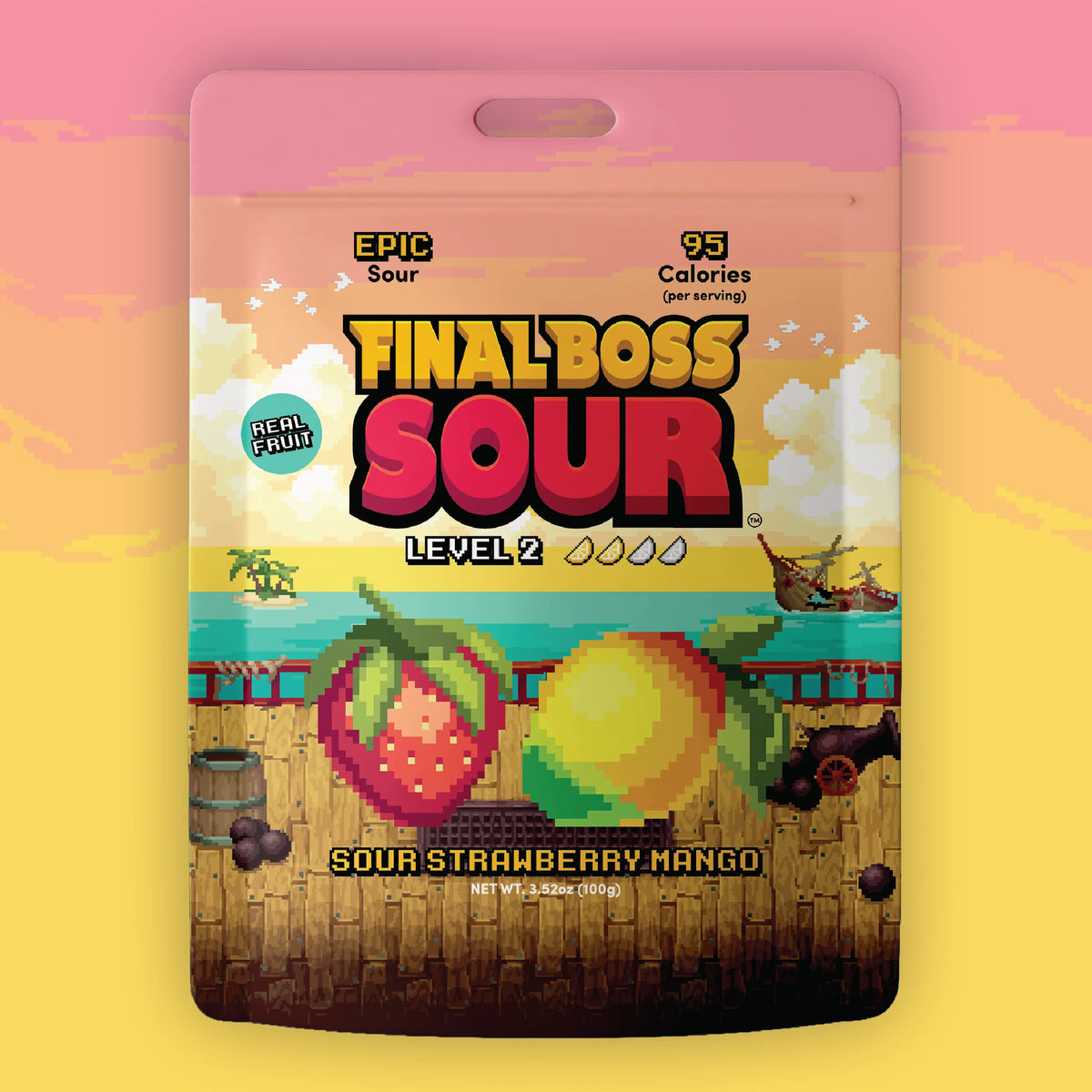 Final Boss Sour Level 2 Strawberry Mango