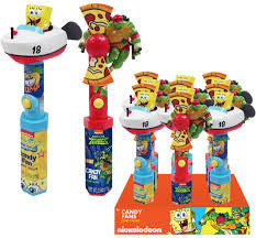 SPONGEBOB & NINJA TURTLES CANDY FANS (ASSORTED NICKELODEON CHARACTERS)