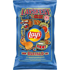 Laysfest limited edition rockin buffalo rock potatoe chips