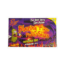 Parga Blazing Fire Pickle Slices, a spicy dill pickle product