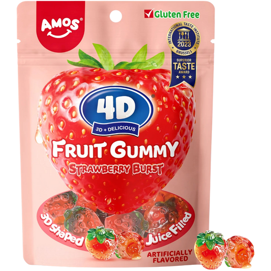 Amos fruit gummy strawberry burst