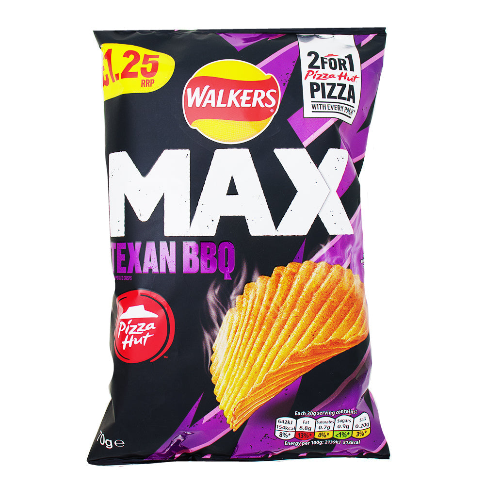 Walkers Max Texan BBQ crisps