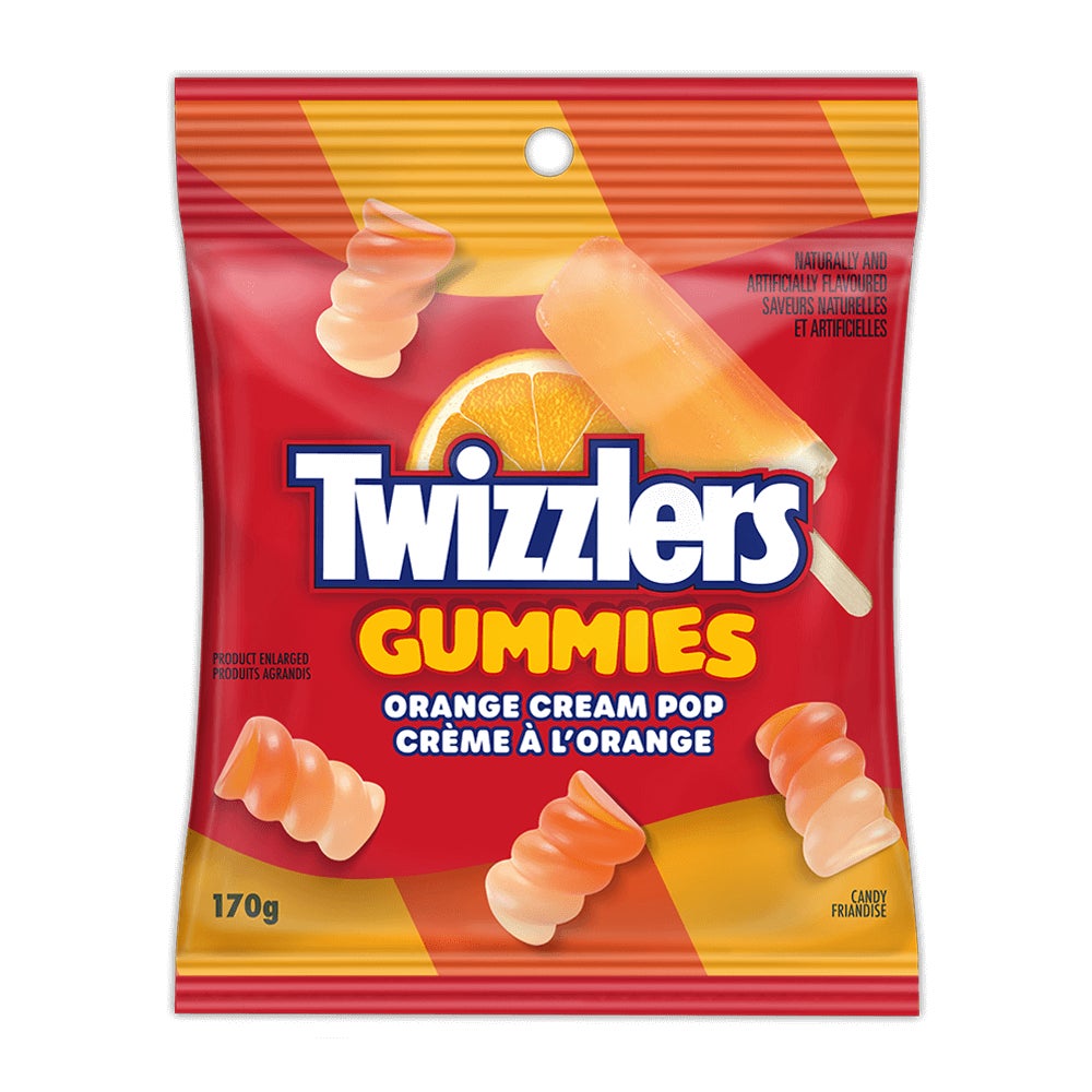 Twizzlerz Gummies Orange Cream Pop