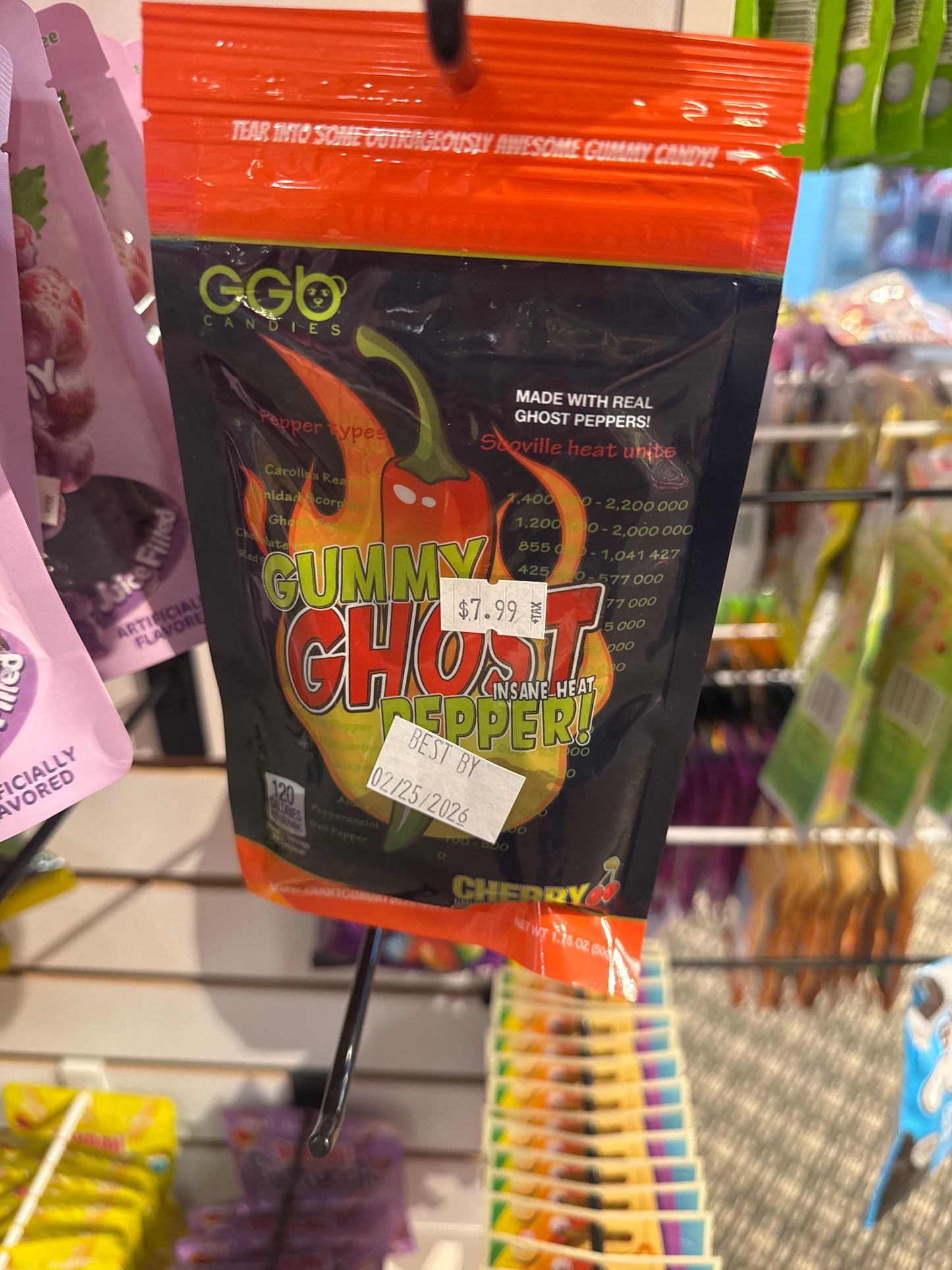 Gummy ghost pepper 120 calories
