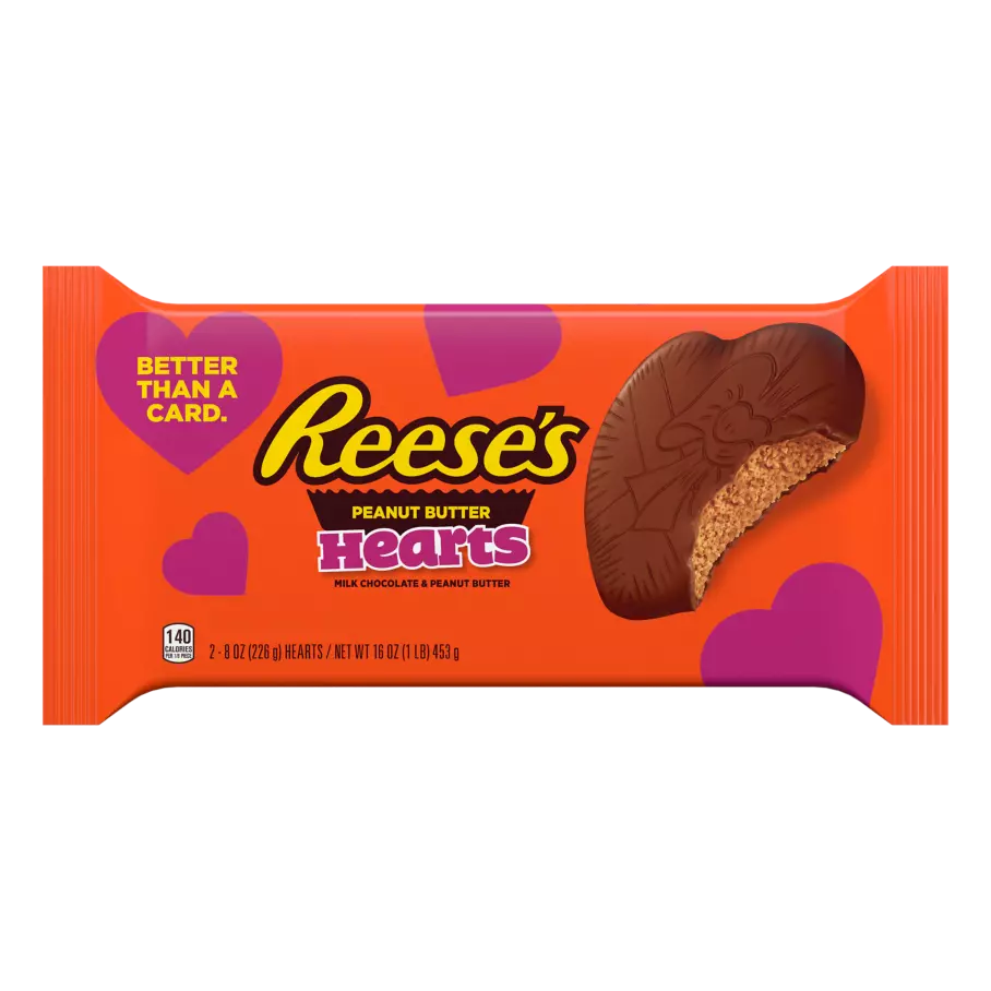 Reese’s peanut hearts milk chocolate & peanut butter