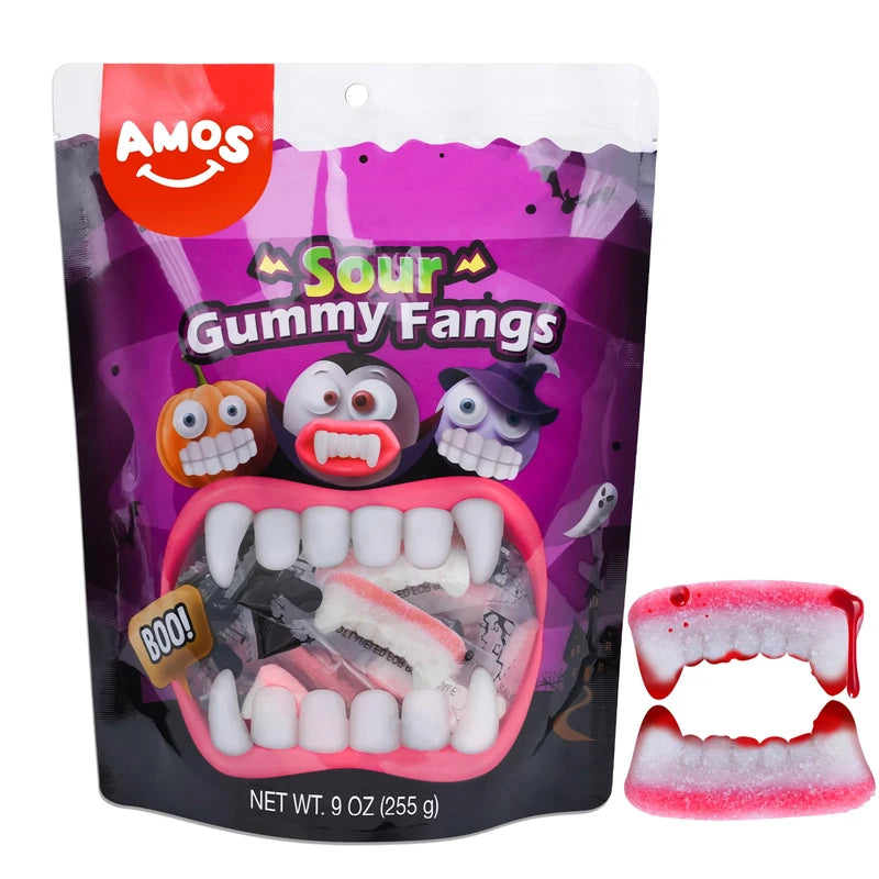 Amos sour gummy fangs