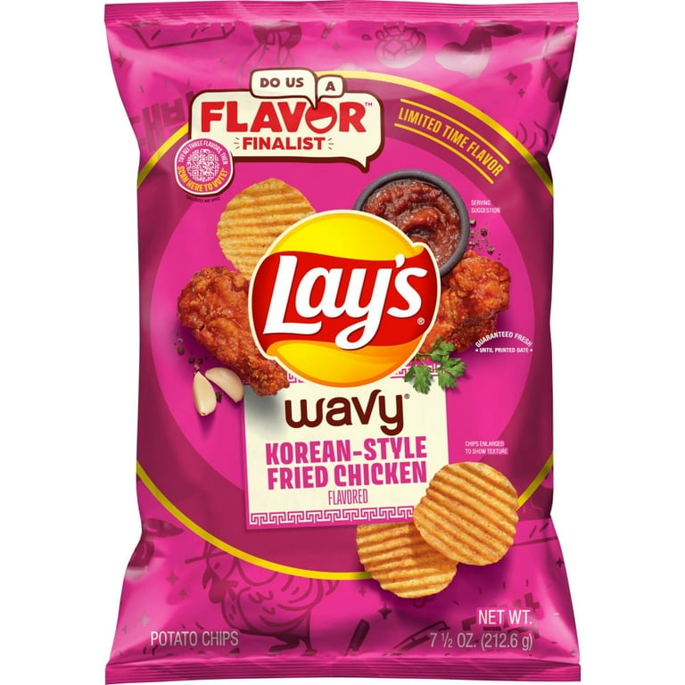 Lays wavy Korean style fried chicken