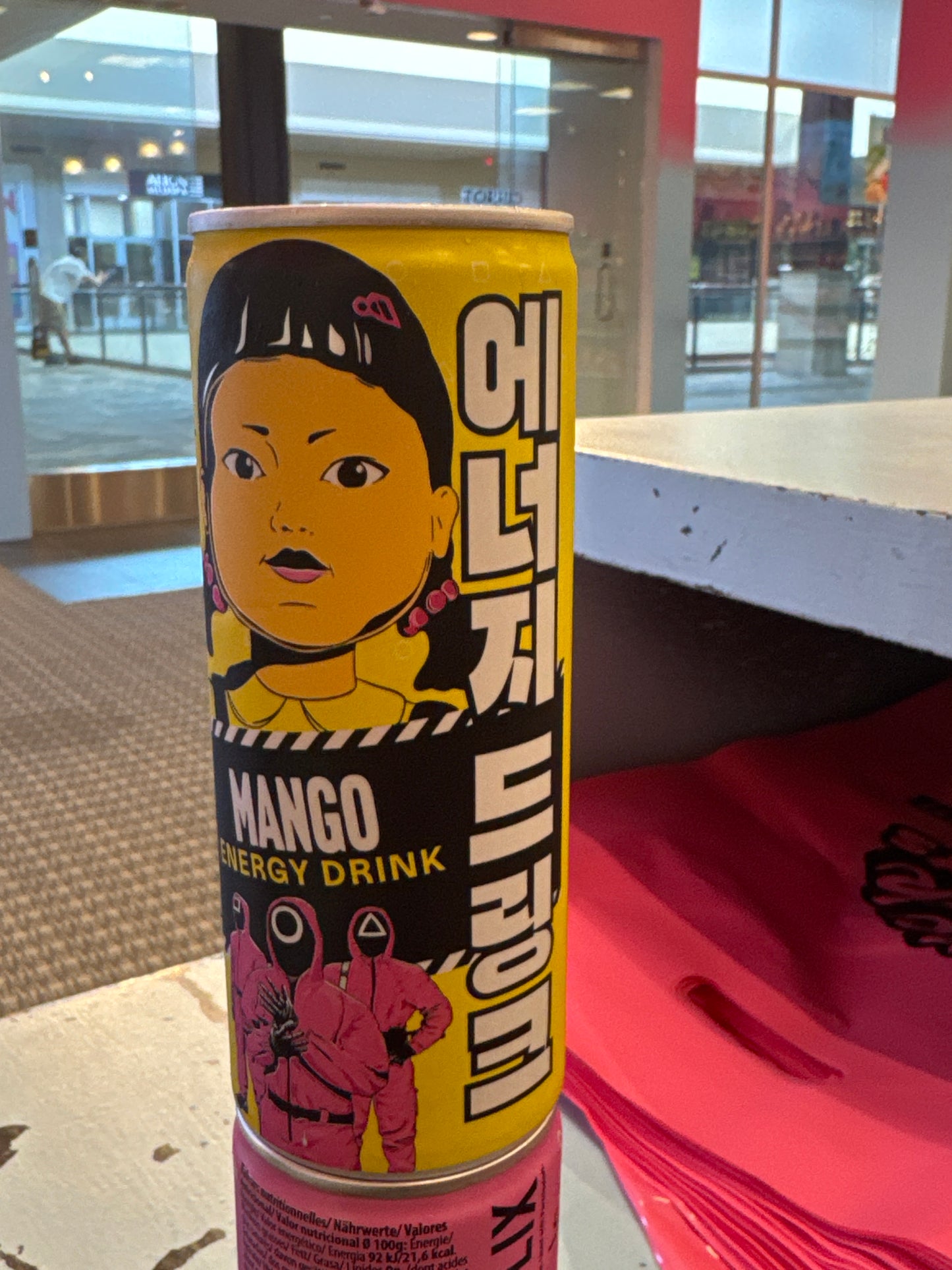 Squid Game Mango Energy Drink.