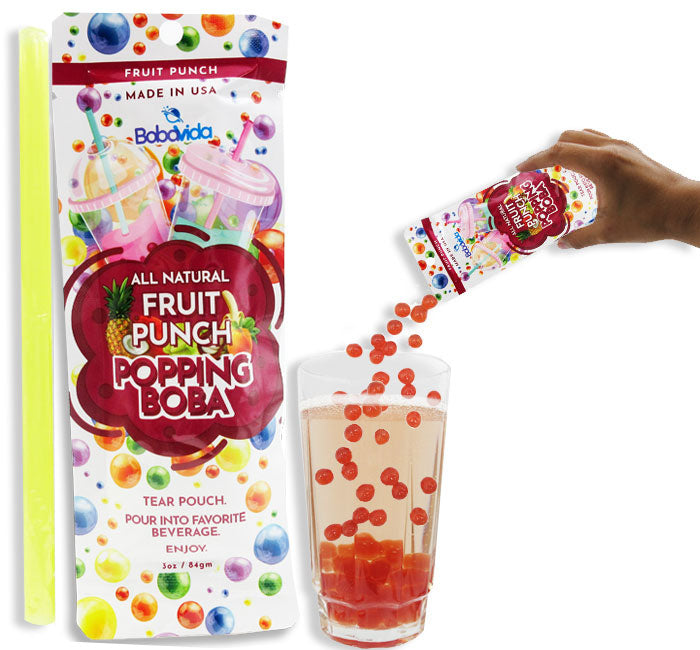 POPPING BOBA SINGLE SERVE - FRUIT PUNCH