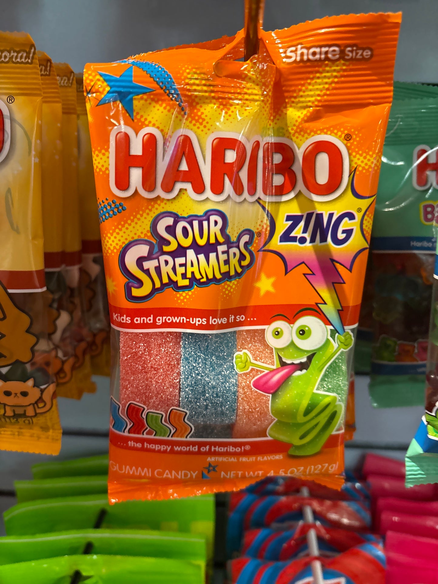 Haribo  sour steamers zingg!