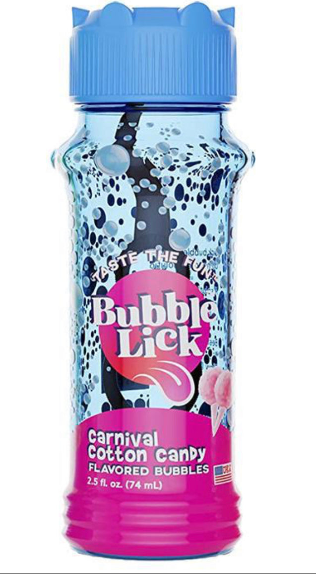 BUBBLE LICK FLAVORED BUBBLES - COTTON CANDY