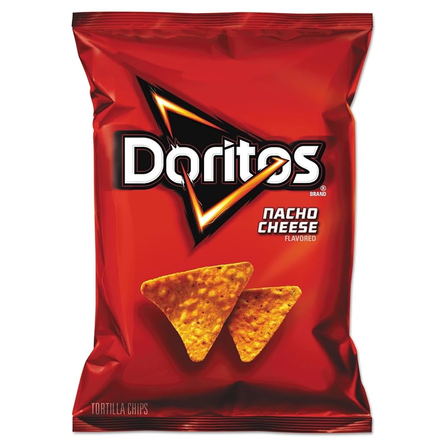 Doritos Nacho Cheese flavored tortilla chips