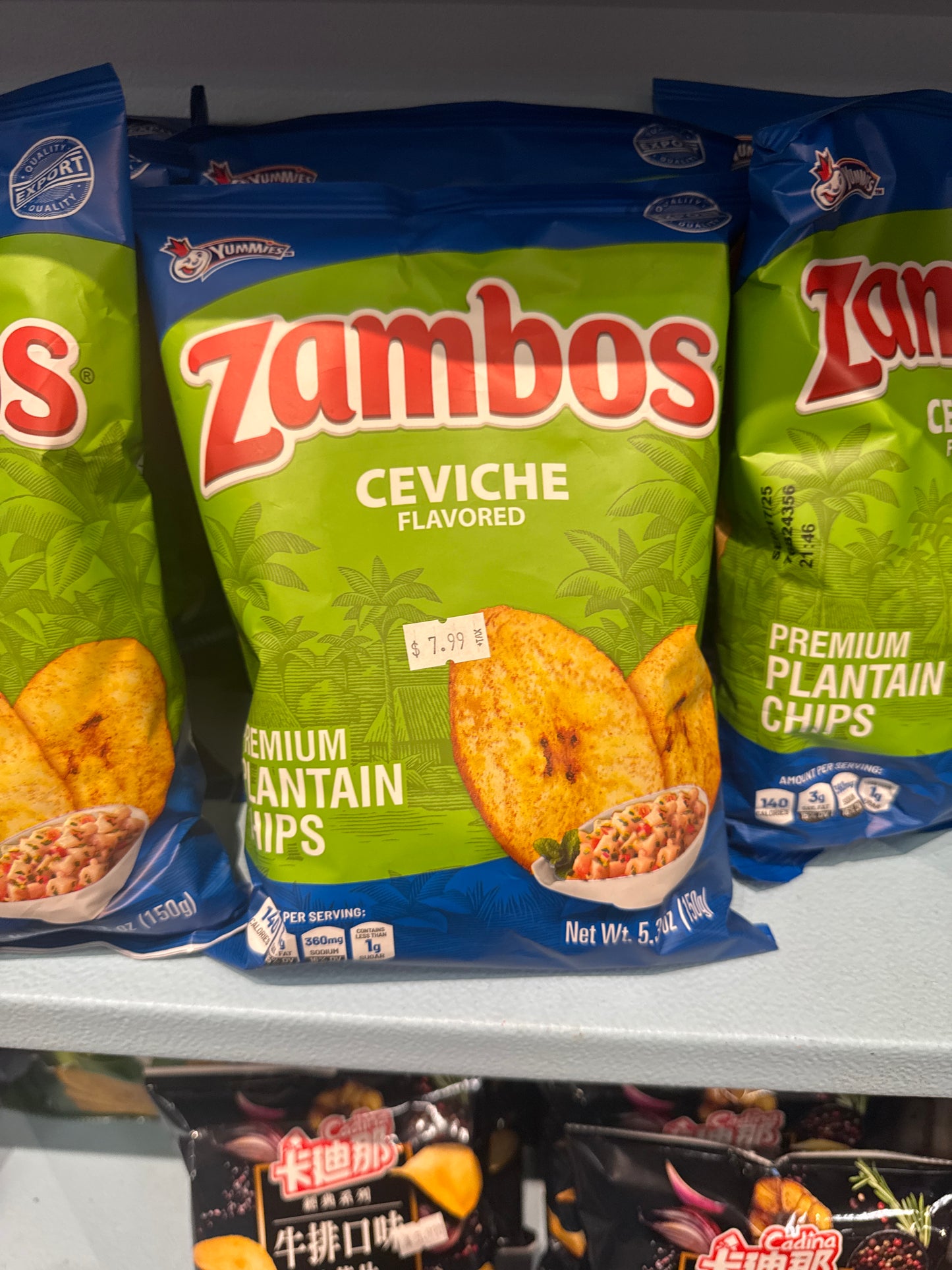 Zambos civiche flavoured plantain chips