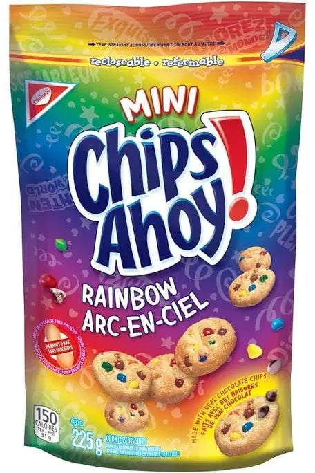 Chips Ahoy! Mini Rainbow Chocolate Chip Cookies, 225g/7.9oz