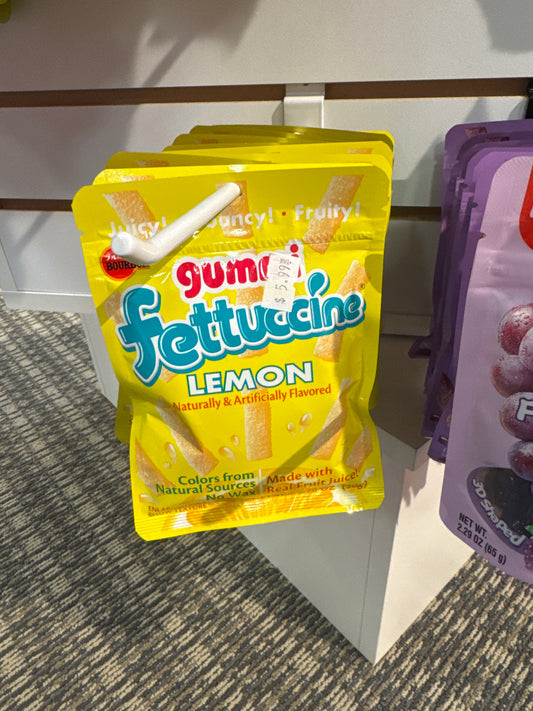 Gummy fettuccine lemon
